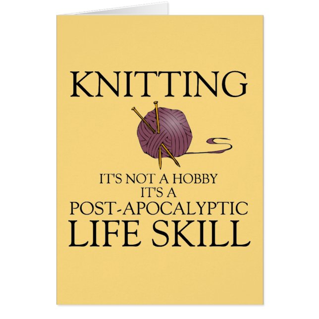 Knitting is een post-apocalyptische levensvaardigh (Voorkant)