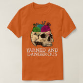 Knitting is gelooid en gevaarlijk hakmes t-shirt (Design voorkant)