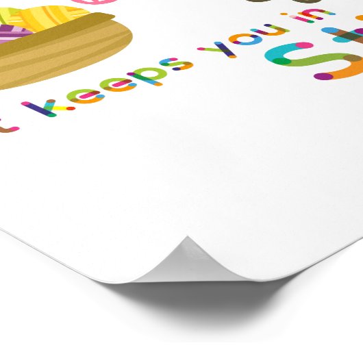 Knitting is het beste geneesmiddel Gepersonaliseer Poster (Hoek)