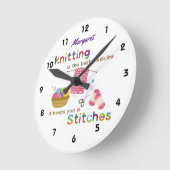 Knitting is het beste geneesmiddel ronde klok (Hoek)