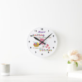 Knitting is het beste geneesmiddel ronde klok (Huis)