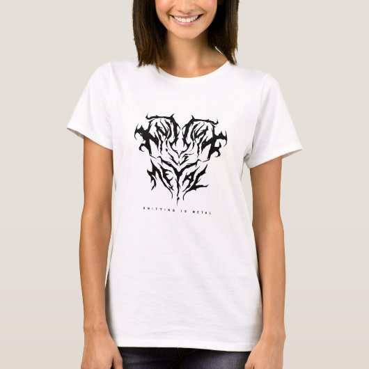 Knitting is het T-shirt van Metal Women (Voorkant)
