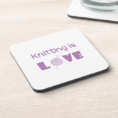 Knitting is Love Bier Onderzetter (Linkerzijde)
