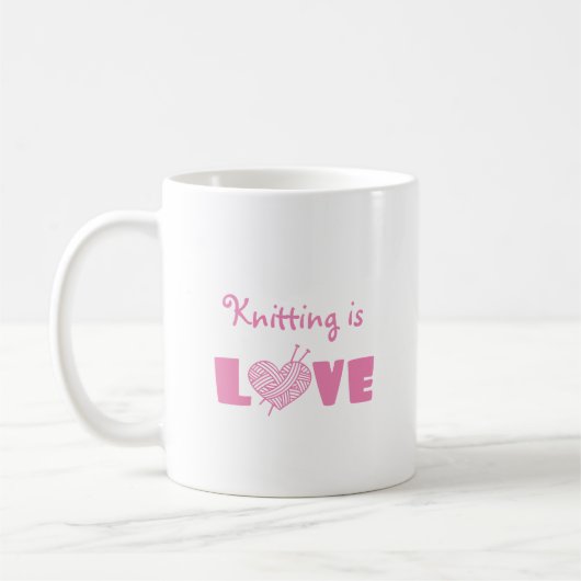 Knitting is Love Koffiemok (Links)