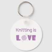Knitting is Love Sleutelhanger (Voorkant)