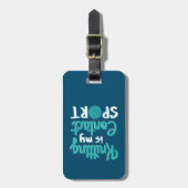 Knitting is mijn contactsport bagagelabel (Voorkant verticaal)