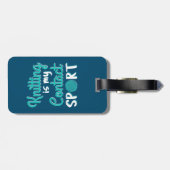 Knitting is mijn contactsport bagagelabel (Achterkant horizontaal)