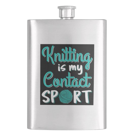 Knitting is mijn contactsport flacon (Voorkant)