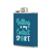 Knitting is mijn contactsport heupfles (Links)