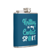 Knitting is mijn contactsport heupfles (Rechts)