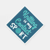 Knitting is mijn contactsport servet (Hoek)