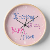 Knitting is mijn gelukkige plek met cijfers (Voorkant)