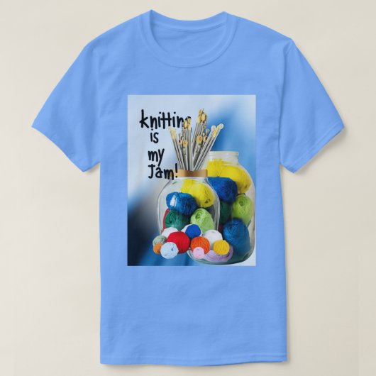 Knitting is mijn Jam T-shirt (Design voorkant)