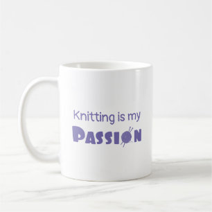 Knitting is mijn passie koffiemok