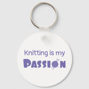Knitting is mijn passie sleutelhanger