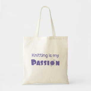 Knitting is mijn passie tote bag