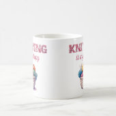 Knitting is mijn therapie koffiemok (Center)