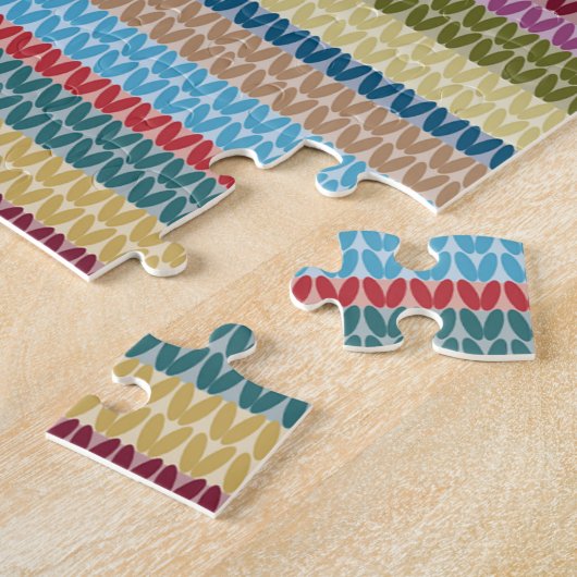 Knitting Jigzaag Legpuzzel (Zijkant)