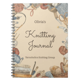 Knitting Journal For Knitting Lovers Personalized Notitieboek