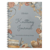 Knitting Journal For Knitting Lovers Personalized Notitieboek (Voorkant)