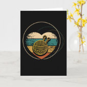  Knitting Kaart (Gele Bloem)