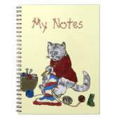 Knitting Kitten - Notities Notitieboek (Voorkant)