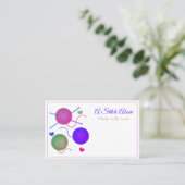 Knitting/kleurrijk Visitekaartje (Staand voorkant)