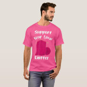 Knitting Knit Knitter Yarn Wool Creating Knitted W T-shirt (Voorkant volledig)