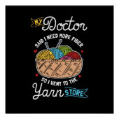 Knitting Knitter Perfect Poster (Voorkant)