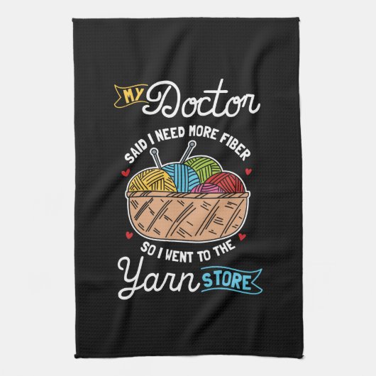 Knitting Knitter Theedoek (Verticaal)