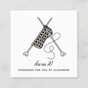 Knitting Kroesnaald Handgemaakt Visitekaartje