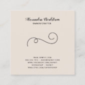 Knitting Kroesnaald Handgemaakt Visitekaartje (Achterkant)