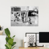 Knitting Lifeguards, begin jaren '00 Poster (Thuiskantoor)