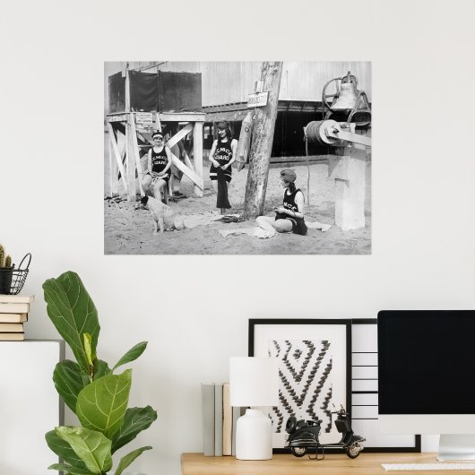 Knitting Lifeguards, begin jaren '00 Poster (Thuiskantoor)