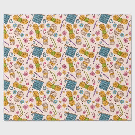 Knitting Love Cadeaupapier (Vlak)