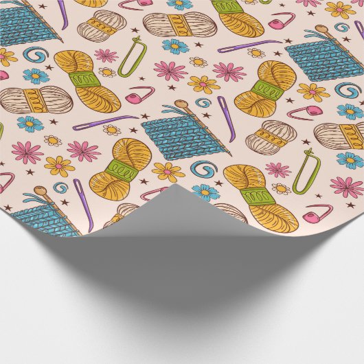 Knitting Love Cadeaupapier (Hoek)