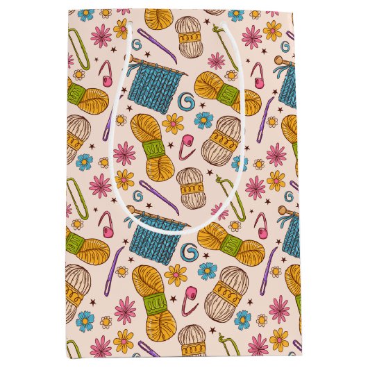 Knitting Love Medium Cadeauzakje (Voorkant)