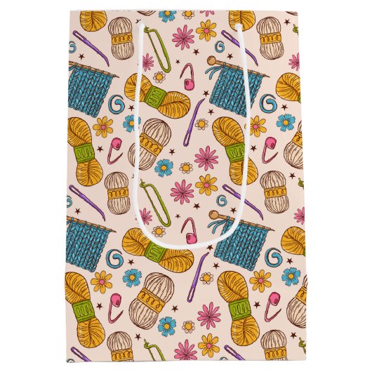 Knitting Love Medium Cadeauzakje (Achterkant)