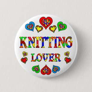 Knitting Lover Ronde Button 5,7 Cm