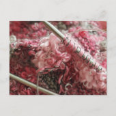 Knitting met wol briefkaart (Voorkant)
