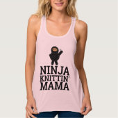 KNITTING MOM T-Shirts, NINJA Tanktop (Voorkant)