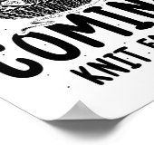 Knitting | Naaigoedmachine — Cadeauidee Poster (Hoek)