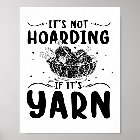 Knitting | Naaimachine Knitter Grandma Gifts Poster (Voorkant)