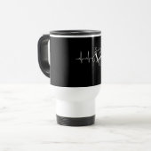 Knitting - Naalden hartslag Reisbeker (Voorkant links)