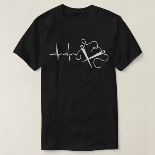 Knitting Naalden Hartslag T-shirt (Design voorkant)
