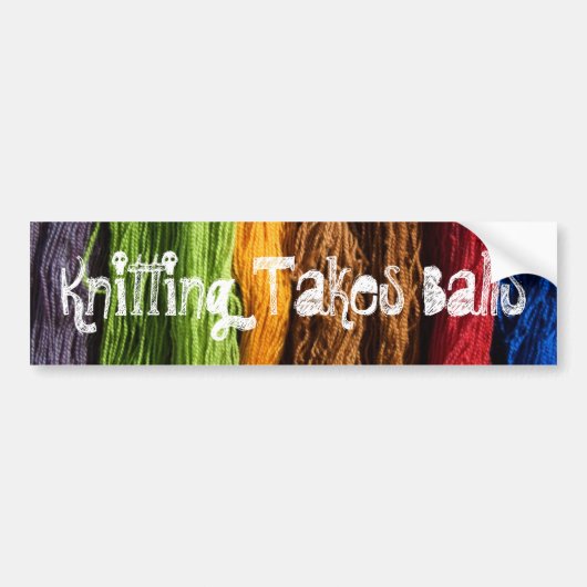 Knitting Nealls Bumpersticker (Voorkant)