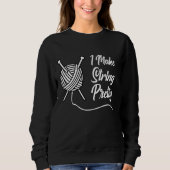 Knitting Needle Knit Wool String Trui (Voorkant)