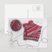 Knitting Needles and Yarn Ball Briefkaart (Voorkant / Achterkant)