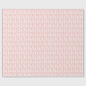 Knitting Needles Crafts Koral Cadeaupapier (Vlak)