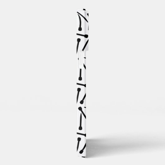 Knitting Needles Crafts Monogram iPhone Case iPhone Hoesje (Rechterkant)